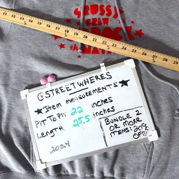 Stussy Vintage 90’s Uprock The Nation Hooded Sweatshirt Men’s S - Streetwear Emo - Picture 7 of 15